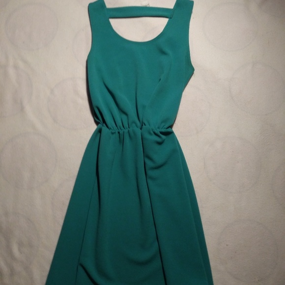 Teal midi dress - Picture 3 of 4